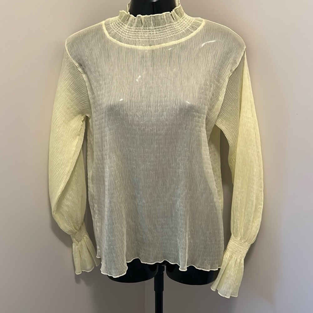Pale Yellow Blouse